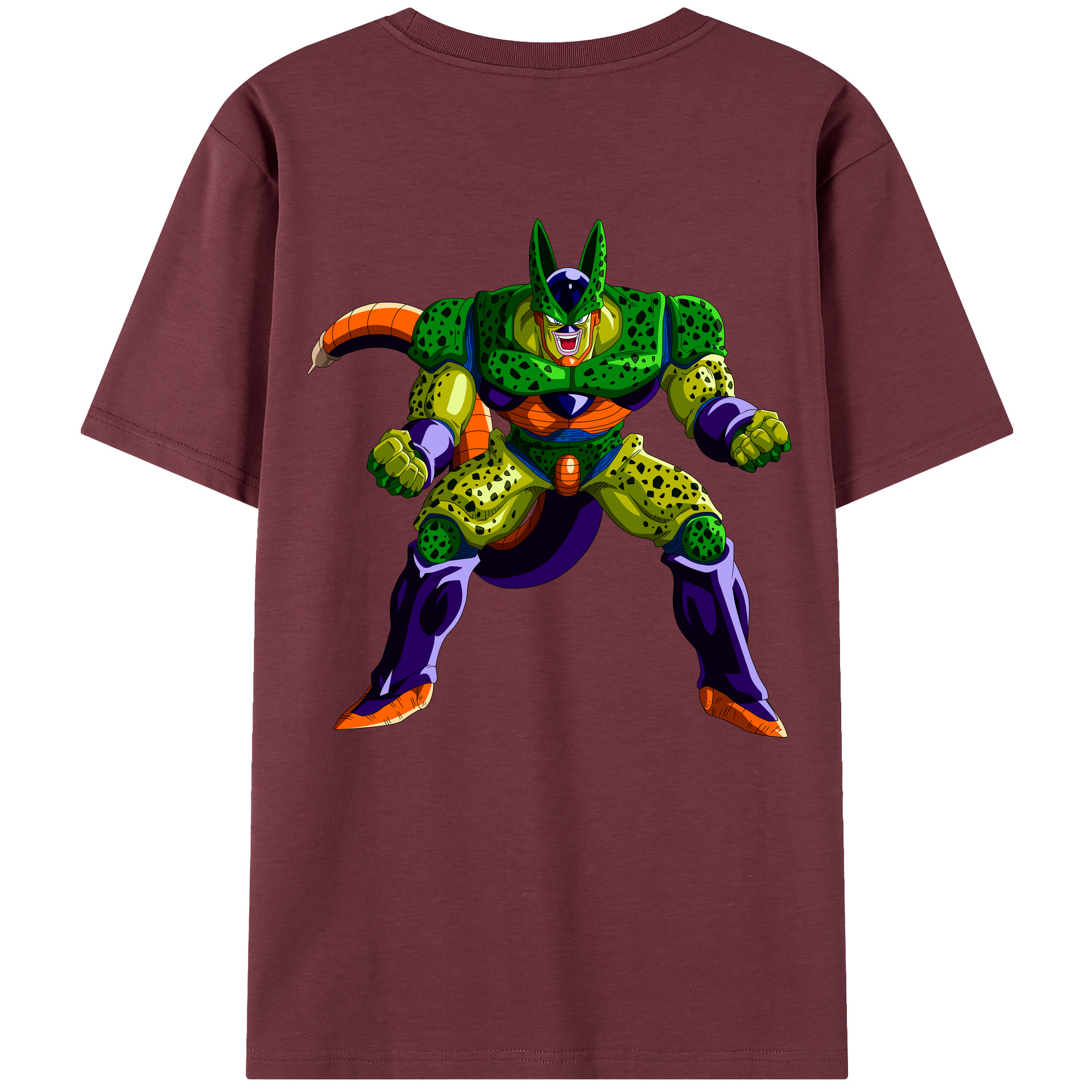 （画像用） ドラゴンボール セル DRAGON BALL Cell 綿100％半袖Tシャツ（背面プリント）